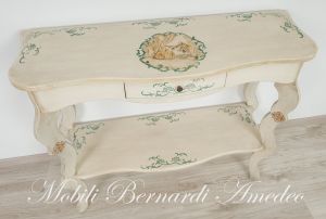OC287 Consol Laccata Decori Legno Massello 03
